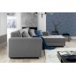 Canapé d'angle convertible - SOHO - en tissu de qualité, gris, 5/6 places, angle droit (vu de face) Canapé d'angle convertible - SOHO - en tissu de qualité, gris, 5/6 places, angle droit (vu de face)