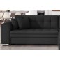 Canapé d'angle convertible, SOHO, en tissu de qualité, noir, 5/6 places, angle droit (vu de face) Canapé d'angle convertible, SOHO, en tissu de qualité, noir, 5/6 places, angle droit (vu de face)