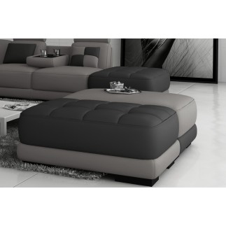 Un pouf en cuir italien ELIXIR -
