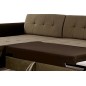 Canapé d'angle convertible en tissu velours Luxe, marron et chocolat, 5 places, angle gauche (vu de face), SOHO VELOURS Canapé d'angle convertible en tissu velours Luxe, marron et chocolat, 5 places, angle gauche (vu de face), SOHO VELOURS