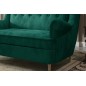 Canapé 2 places en tissu velours de catégorie Luxe, vert - ARNAUD, Vert foncé Canapé 2 places en tissu velours de catégorie Luxe, vert - ARNAUD, Vert foncé