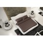 Lit en cuir italien de luxe LUXEN, blanc, 140x190 Lit en cuir italien de luxe LUXEN, blanc, 140x190