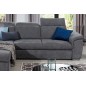 - Canapé d'angle convertible en tissu Luxe gris foncé, 5 places, angle gauche (vu de face) , TRESOR - Canapé d'angle convertible en tissu Luxe gris foncé, 5 places, angle gauche (vu de face) , TRESOR