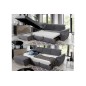 - Canapé d'angle convertible en tissu Luxe, rose, 5 places, angle gauche (vu de face) , TRESOR - Canapé d'angle convertible en tissu Luxe, rose, 5 places, angle gauche (vu de face) , TRESOR