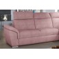 Canapé d'angle convertible en tissu Luxe, rose, 5 places, angle droit (vu de face) , TRESOR Canapé d'angle convertible en tissu Luxe, rose, 5 places, angle droit (vu de face) , TRESOR