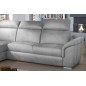 - Canapé d'angle convertible en tissu velours Prestige, gris, 5 places, angle gauche (vu de face) - TRESOR - Canapé d'angle convertible en tissu velours Prestige, gris, 5 places, angle gauche (vu de face) - TRESOR
