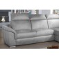 Canapé d'angle convertible en tissu velours Prestige, gris, 5 places, angle droit (vu de face) , TRESOR Canapé d'angle convertible en tissu velours Prestige, gris, 5 places, angle droit (vu de face) , TRESOR