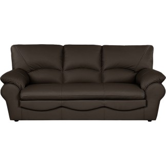 2eme paiement de la commande: Canapé 3 places convertible en 100% tout cuir italien vachette osiris, couleur chocolat , 6x sans