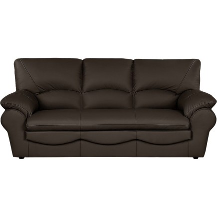 2eme paiement de la commande: Canapé 3 places convertible en 100% tout cuir italien vachette osiris, couleur chocolat , 6x sans