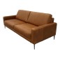 Canapé 3 places en 100% TOUT cuir italien de prestige, SPIRIT, marron cognac Canapé 3 places en 100% TOUT cuir italien de prestige, SPIRIT, marron cognac