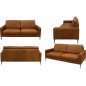 Canapé 2 places en 100% TOUT cuir italien de prestige, SPIRIT, marron cognac Canapé 2 places en 100% TOUT cuir italien de prestige, SPIRIT, marron cognac