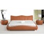 Lit en cuir italien de luxe LUXEN, marron, 180x200 Lit en cuir italien de luxe LUXEN, marron, 180x200