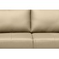 - Canapé d'angle convertible en cuir italien de luxe 5 places FIGARI avec coffre, beige, angle gauche (vu de face) - Canapé d'angle convertible en cuir italien de luxe 5 places FIGARI avec coffre, beige, angle gauche (vu de face)