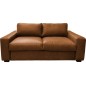 Canapé 3 places convertible en 100% tout cuir italien de luxe, marron, CLARK Canapé 3 places convertible en 100% tout cuir italien de luxe, marron, CLARK