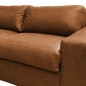 Canapé 3 places convertible en 100% tout cuir italien de luxe, marron, CLARK Canapé 3 places convertible en 100% tout cuir italien de luxe, marron, CLARK