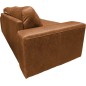 Canapé 3 places convertible en 100% tout cuir italien de luxe, marron, CLARK Canapé 3 places convertible en 100% tout cuir italien de luxe, marron, CLARK