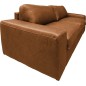 Canapé 3 places convertible en 100% tout cuir italien de luxe, marron, CLARK Canapé 3 places convertible en 100% tout cuir italien de luxe, marron, CLARK