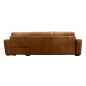 Canapé d'angle en 100% tout cuir italien de luxe 5 places, marron, angle droit, CLAUDIO Canapé d'angle en 100% tout cuir italien de luxe 5 places, marron, angle droit, CLAUDIO