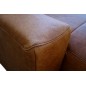 Canapé d'angle en 100% tout cuir italien de luxe 5 places, marron, angle droit, CLAUDIO Canapé d'angle en 100% tout cuir italien de luxe 5 places, marron, angle droit, CLAUDIO