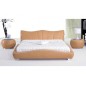 Lit en cuir italien de luxe LUXEN, beige, 180x200 Lit en cuir italien de luxe LUXEN, beige, 180x200