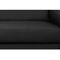 Canapé d'angle convertible en cuir italien de luxe 5 places ASTRID, noir, angle gauche Canapé d'angle convertible en cuir italien de luxe 5 places ASTRID, noir, angle gauche