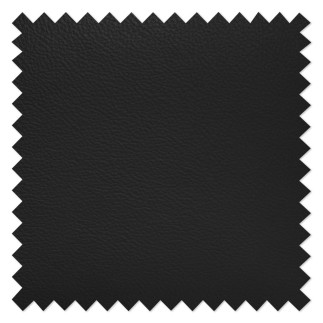 Canapé d'angle convertible en cuir italien de luxe 5 places ASTRID, noir, angle gauche