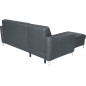 - Canapé d'angle convertible en cuir italien de luxe 5 places SANTORIN, avec coffre, gris foncé, angle gauche - Canapé d'angle convertible en cuir italien de luxe 5 places SANTORIN, avec coffre, gris foncé, angle gauche