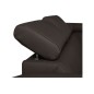 Canapé d'angle convertible en cuir italien de luxe 5 places ASTORIA, chocolat, angle droit