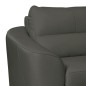 Canapé d'angle convertible en cuir italien de luxe 5 places RINALDI avec coffre, taupe, angle droit (vu de face) Canapé d'angle convertible en cuir italien de luxe 5 places RINALDI avec coffre, taupe, angle droit (vu de face)
