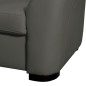 Canapé d'angle convertible en cuir italien de luxe 5 places RINALDI avec coffre, taupe, angle droit (vu de face) Canapé d'angle convertible en cuir italien de luxe 5 places RINALDI avec coffre, taupe, angle droit (vu de face)