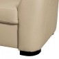 Canapé d'angle convertible en cuir italien de luxe 5 places RINALDI avec coffre, beige, angle droit (vu de face) Canapé d'angle convertible en cuir italien de luxe 5 places RINALDI avec coffre, beige, angle droit (vu de face)