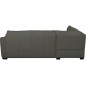 Canapé d'angle convertible en cuir italien de luxe 5 places RINALDI avec coffre, gris foncé, angle droit (vu de face) Canapé d'angle convertible en cuir italien de luxe 5 places RINALDI avec coffre, gris foncé, angle droit (vu de face)