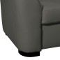 Canapé d'angle convertible en cuir italien de luxe 5 places RINALDI avec coffre, gris foncé, angle droit (vu de face) Canapé d'angle convertible en cuir italien de luxe 5 places RINALDI avec coffre, gris foncé, angle droit (vu de face)