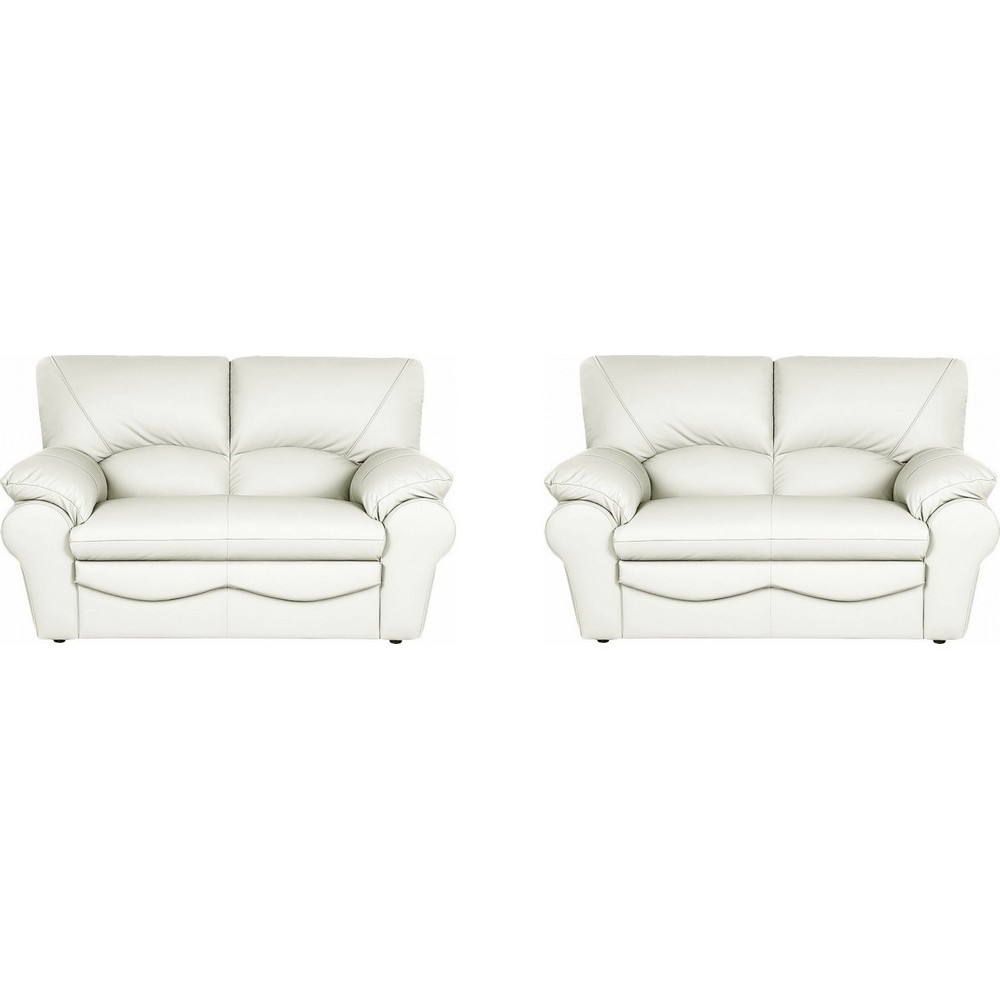 2eme paiement de la commande: Ensemble de 2 Canapés 2 places en 100% tout cuir italien vachette osatis, couleur ivoire, 6x sans 2eme paiement de la commande: Ensemble de 2 Canapés 2 places en 100% tout cuir italien vachette osatis, couleur ivoire, 6x sans