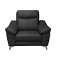 Fauteuil 1 place avec 1 relax, en cuir luxe italien, LOUIS, 1 relax électrique, noir Fauteuil 1 place avec 1 relax, en cuir luxe italien, LOUIS, 1 relax électrique, noir