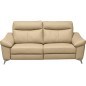 Canapé 2 places avec 2 relax en cuir luxe italien, LOUIS, 2 relax électriques, beige Canapé 2 places avec 2 relax en cuir luxe italien, LOUIS, 2 relax électriques, beige