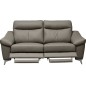 Canapé 2 places avec 2 relax en cuir luxe italien, LOUIS, 2 relax électriques, gris foncé Canapé 2 places avec 2 relax en cuir luxe italien, LOUIS, 2 relax électriques, gris foncé