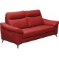 Canapé 3 places avec 2 relax en cuir luxe italien, LOUIS, 2 relax électriques, rouge foncé Canapé 3 places avec 2 relax en cuir luxe italien, LOUIS, 2 relax électriques, rouge foncé