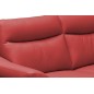 Canapé 3 places avec 2 relax en cuir luxe italien, LOUIS, 2 relax électriques, rouge foncé Canapé 3 places avec 2 relax en cuir luxe italien, LOUIS, 2 relax électriques, rouge foncé
