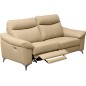Canapé 3 places avec 2 relax en cuir luxe italien, LOUIS, 2 relax électriques, beige Canapé 3 places avec 2 relax en cuir luxe italien, LOUIS, 2 relax électriques, beige