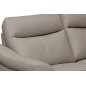 Canapé 3 places avec 2 relax en cuir luxe italien, LOUIS, 2 relax électriques, gris clair Canapé 3 places avec 2 relax en cuir luxe italien, LOUIS, 2 relax électriques, gris clair