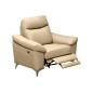 Fauteuil 1 place avec 1 relax, en cuir luxe italien, LOUIS, 1 relax électrique, beige Fauteuil 1 place avec 1 relax, en cuir luxe italien, LOUIS, 1 relax électrique, beige