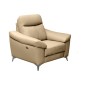 Fauteuil 1 place avec 1 relax, en cuir luxe italien, LOUIS, 1 relax électrique, beige Fauteuil 1 place avec 1 relax, en cuir luxe italien, LOUIS, 1 relax électrique, beige