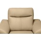 Fauteuil 1 place avec 1 relax, en cuir luxe italien, LOUIS, 1 relax électrique, beige Fauteuil 1 place avec 1 relax, en cuir luxe italien, LOUIS, 1 relax électrique, beige