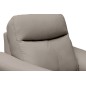 Fauteuil 1 place avec 1 relax, en cuir luxe italien, LOUIS, 1 relax électrique, gris clair Fauteuil 1 place avec 1 relax, en cuir luxe italien, LOUIS, 1 relax électrique, gris clair
