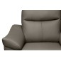 Fauteuil 1 place avec 1 relax, en cuir luxe italien, LOUIS, 1 relax électrique, gris foncé Fauteuil 1 place avec 1 relax, en cuir luxe italien, LOUIS, 1 relax électrique, gris foncé