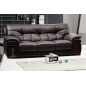 Ensemble canapé 3 places + fauteuil 1 place OXFORD en cuir luxe italien vachette, couleur noir Ensemble canapé 3 places + fauteuil 1 place OXFORD en cuir luxe italien vachette, couleur noir