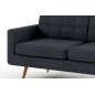 Canapé 3 places en tissu de qualité YVON, gris ardoise Canapé 3 places en tissu de qualité YVON, gris ardoise