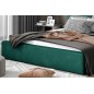 Lit double en tissu velours de qualité luxe, AUDE, vert, 160x200 Lit double en tissu velours de qualité luxe, AUDE, vert, 160x200
