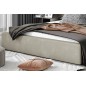 Lit double en tissu velours de qualité luxe, AUDE, beige, 180x200 Lit double en tissu velours de qualité luxe, AUDE, beige, 180x200